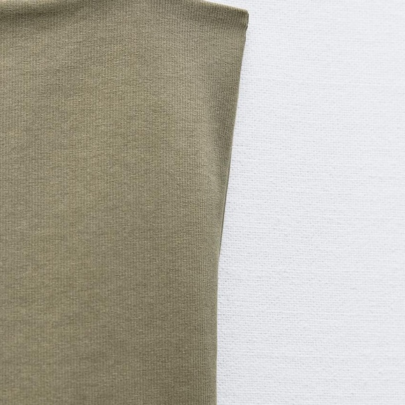 NWT Zara mixed rib poplin balloon top - Picture 8 of 10